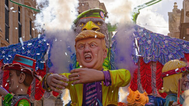 Trump Figur auf Karneval