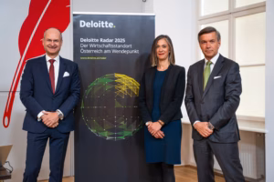 v.l. Herbert Kovar, Elisa Aichinger und Harald Breit © Deloitte