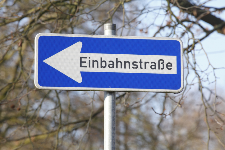 Einbahnstrassenschild