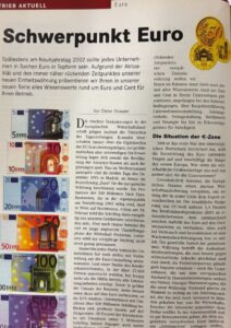 Euro-Einführung: Gründliche Vorbereitung in der DachWand.