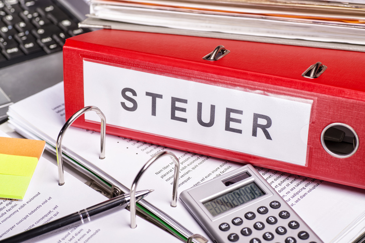 Aktenordner Mit Dokumenten Für Die Steuererklärung