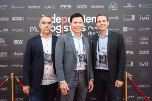 Mag. Peter Stelzer (ivii GmbH, CEO); Mag.  Oskar Zettl (Toyota Material Handling, GF)l; Bernhard Schmaldienst (Associate Vice President Transporeon Products bei Transporeon) © ILS2025