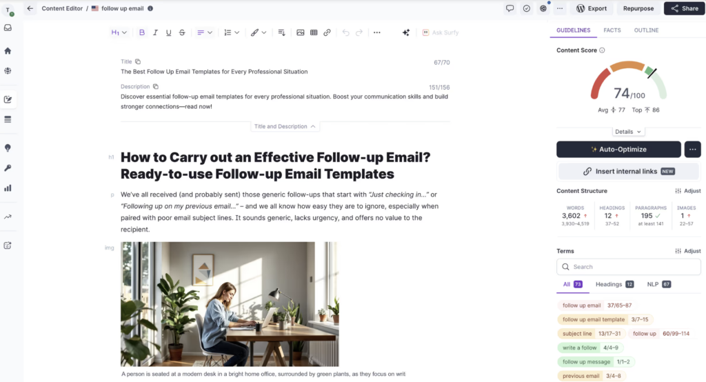 Screenshot einer Software